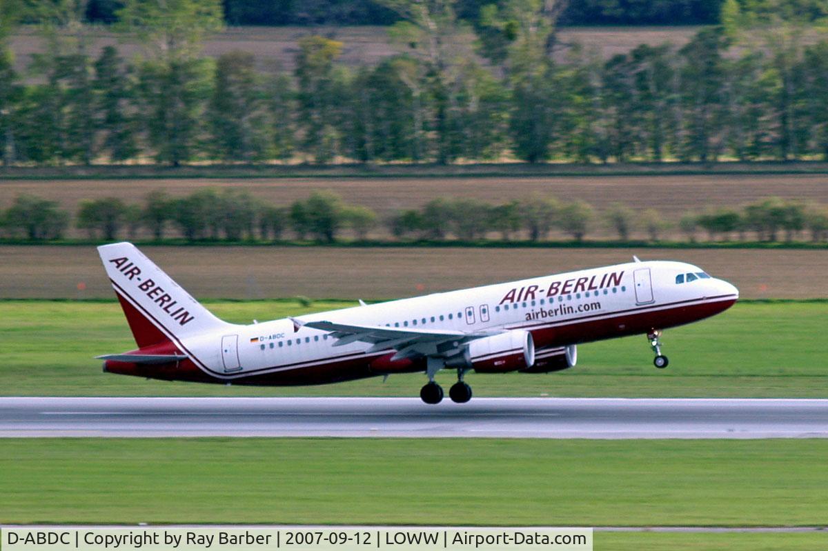 D-ABDC, 2005 Airbus A320-214 C/N 2654, Airbus A320-214 [2654] (Air Berlin) Vienna-Schwechat~OE 12/09/2007