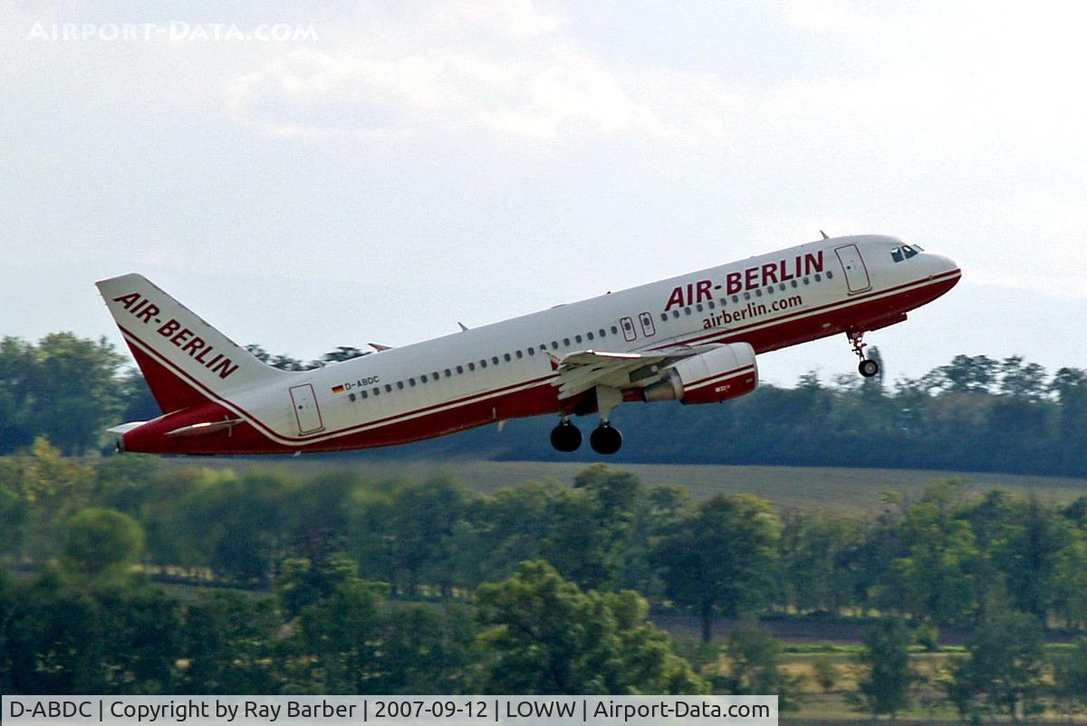 D-ABDC, 2005 Airbus A320-214 C/N 2654, Airbus A320-214 [2654] (Air Berlin) Vienna-Schwechat~OE 12/09/2007
