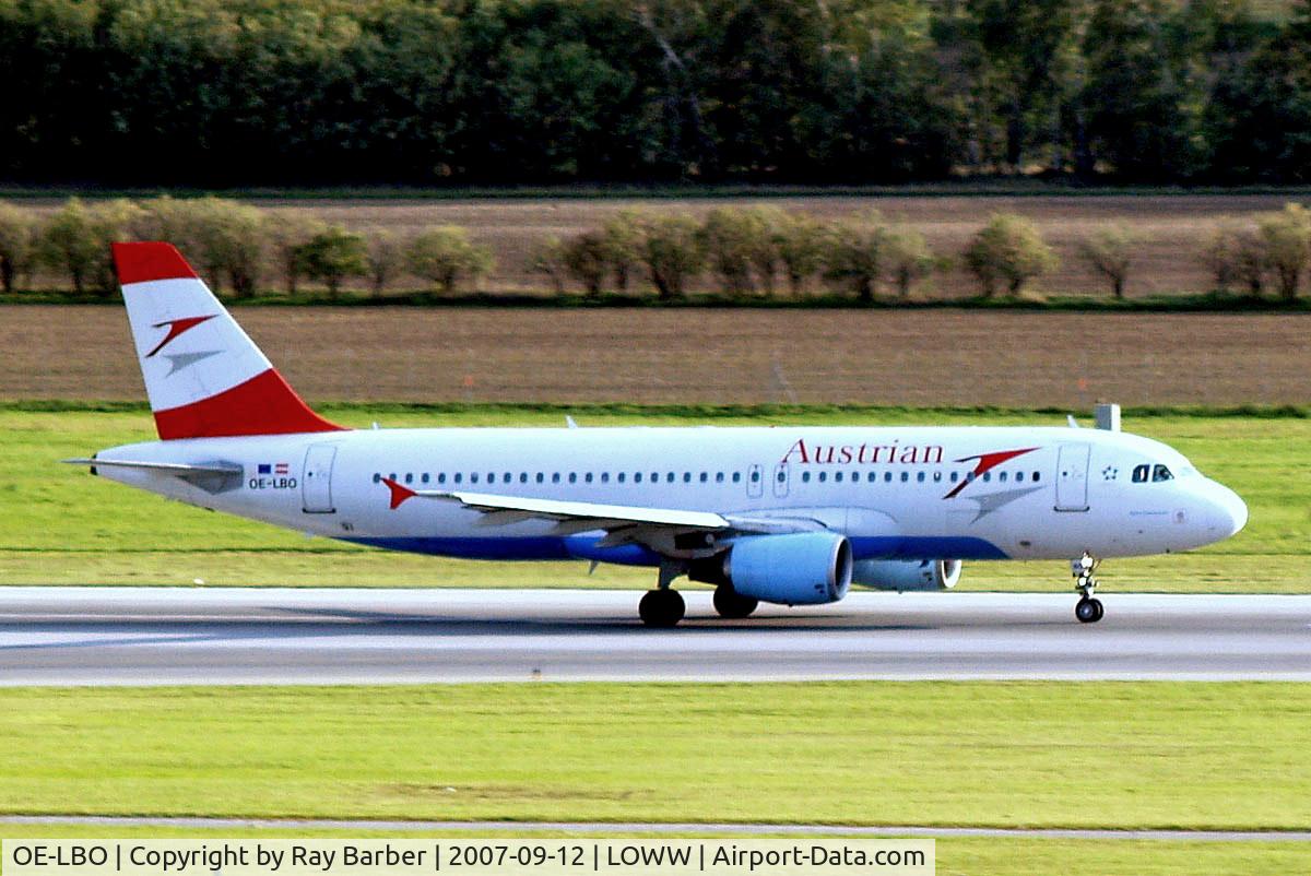 OE-LBO, 1998 Airbus A320-214 C/N 776, Airbus A320-214 [0776] (Austrian Airlines) Vienna-Schwechat~OE 12/09/2007