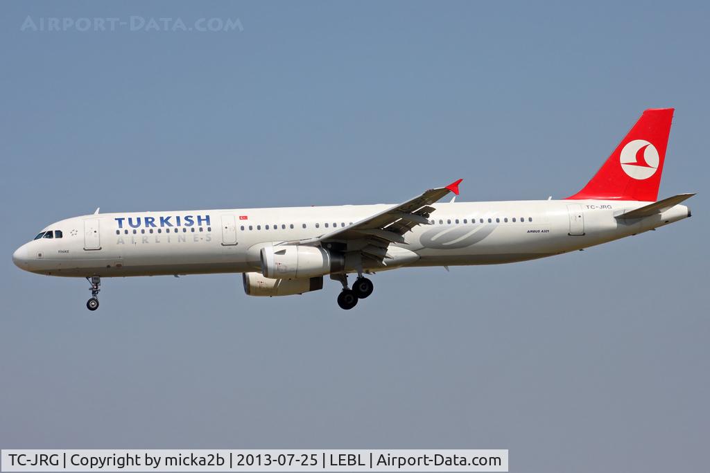 TC-JRG, 2007 Airbus A321-231 C/N 3283, Landing