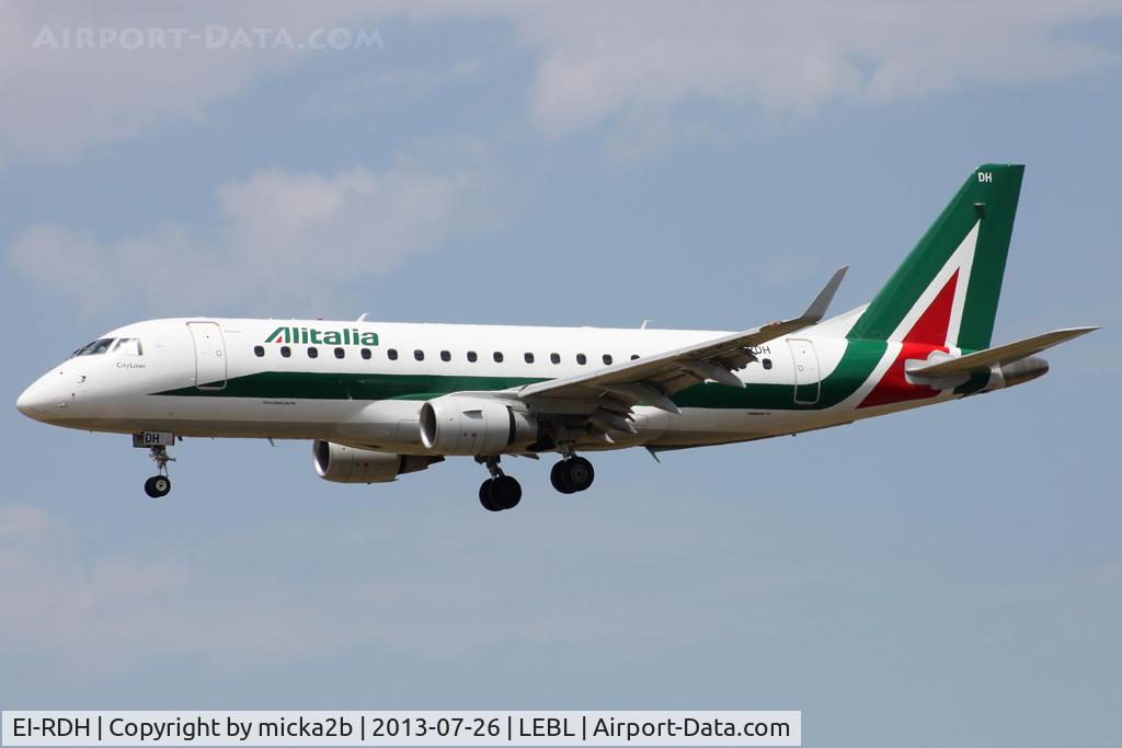 EI-RDH, 2012 Embraer 175LR (ERJ-170-200LR) C/N 17000339, Landing