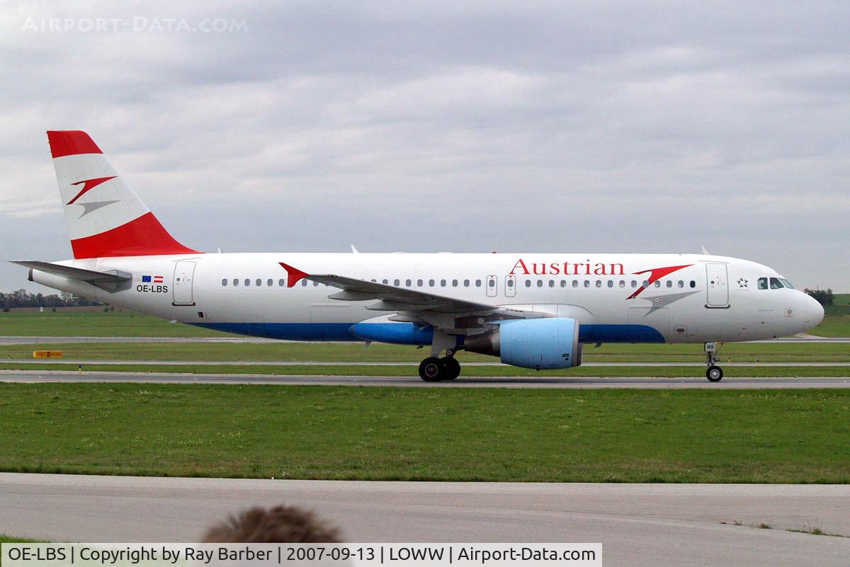 OE-LBS, 2000 Airbus A320-214 C/N 1189, Airbus A320-214 [1189] (Austrian Airlines) Vienna-Schwechat~OE 13/09/2007