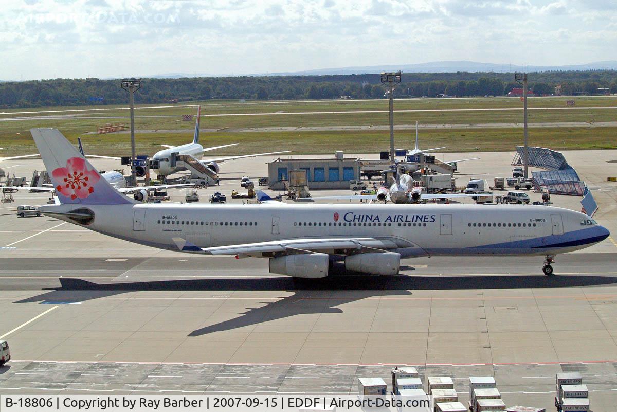 B-18806, 2001 Airbus A340-313 C/N 433, Airbus A340-313X [433] (Air China) Frankfurt~D 15/09/2007