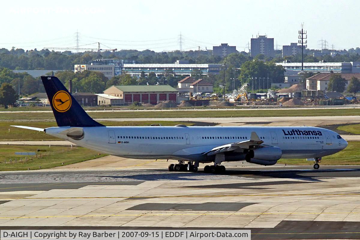 D-AIGH, 1994 Airbus A340-311 C/N 052, Airbus A340-311 [052] (Lufthansa) Frankfurt~D 15/09/2007
