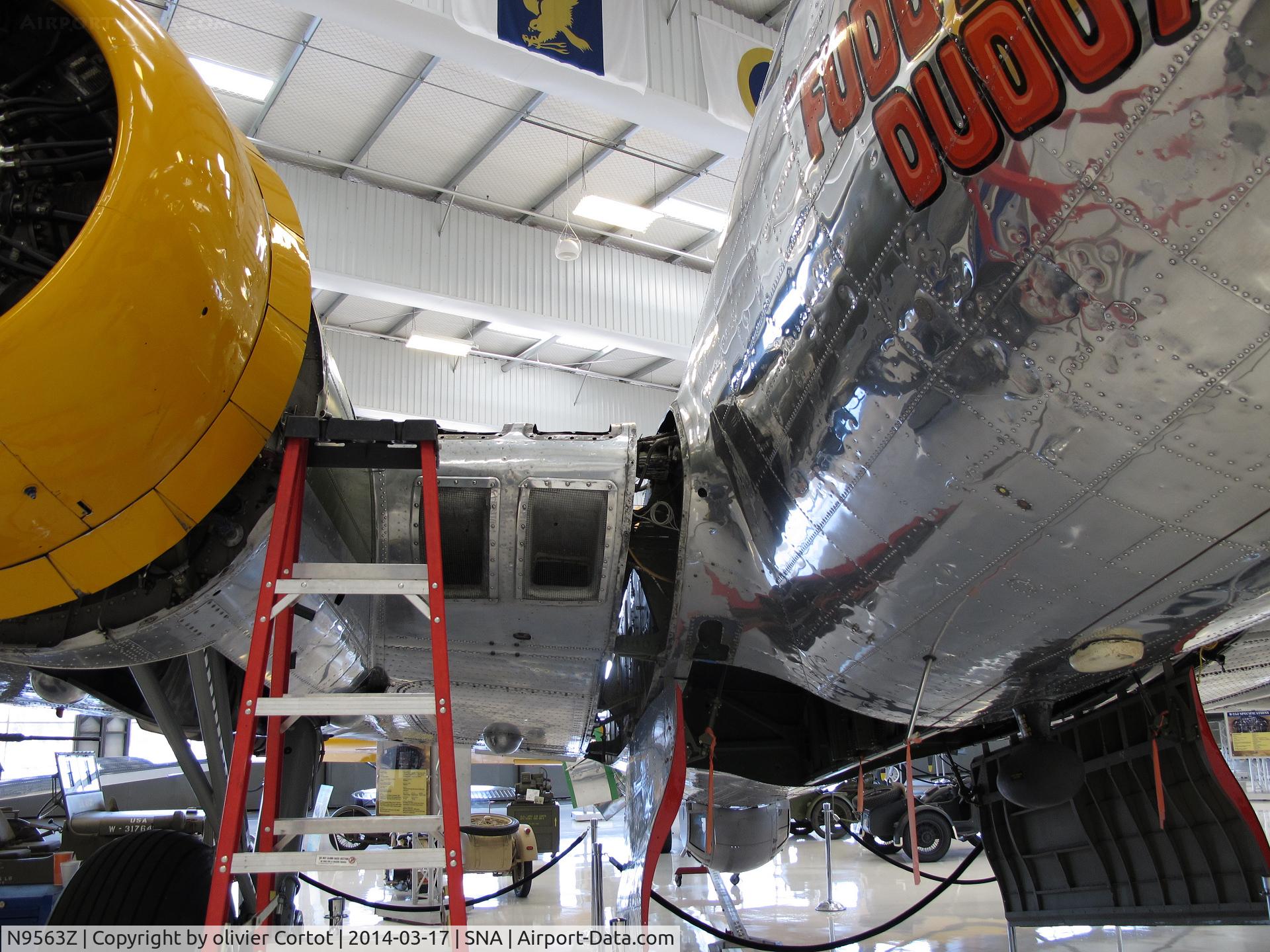 N9563Z, 1944 Boeing B-17G Flying Fortress C/N 32204, extensive work on this B-17, Lyons air museum