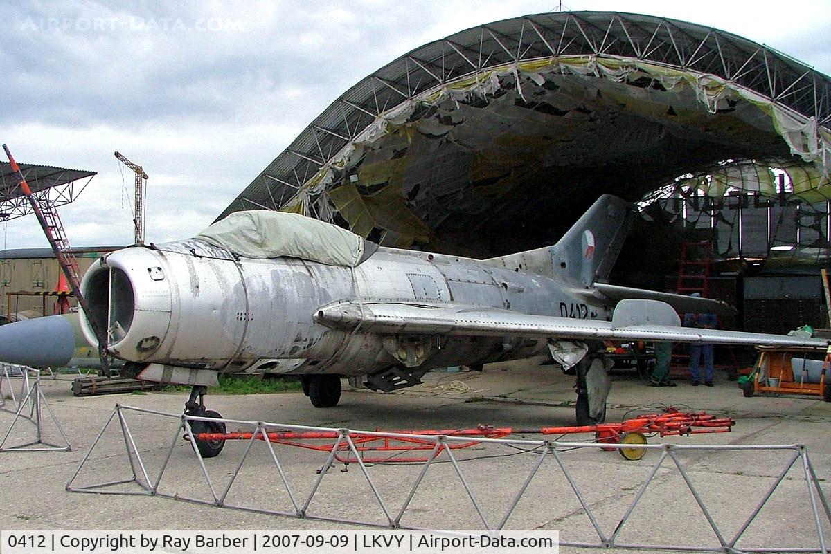 0412, Aero S-105 (MiG-19S) C/N 150412, Mikoyan-Gurevich MiG-19S Farmer [150412] (Czech Air Force) Vyskov~OK 09/09/2007