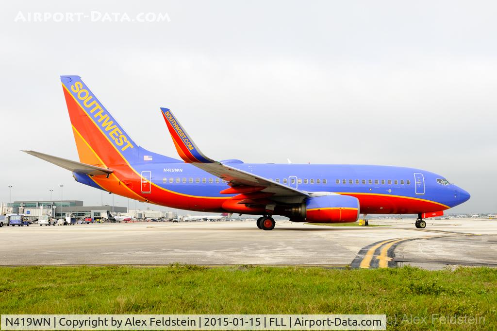 N419WN, 2001 Boeing 737-7H4 C/N 29824, Ft. Lauderdale