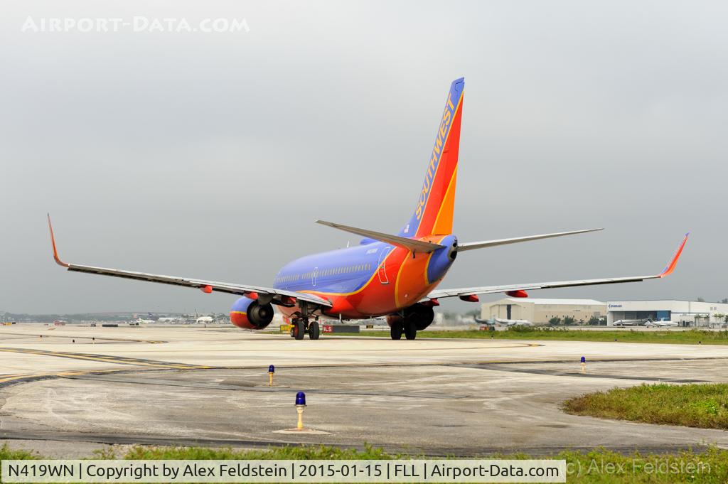 N419WN, 2001 Boeing 737-7H4 C/N 29824, Ft. Lauderdale