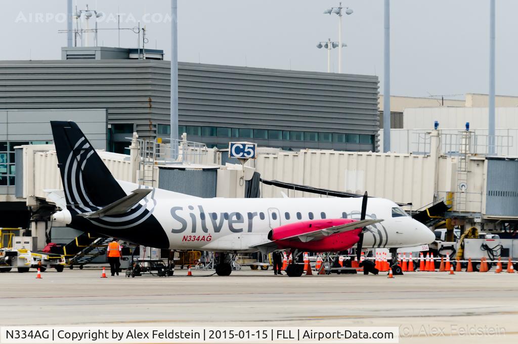 N334AG, 1998 Saab 340B C/N 340B-434, Ft. Lauderdale