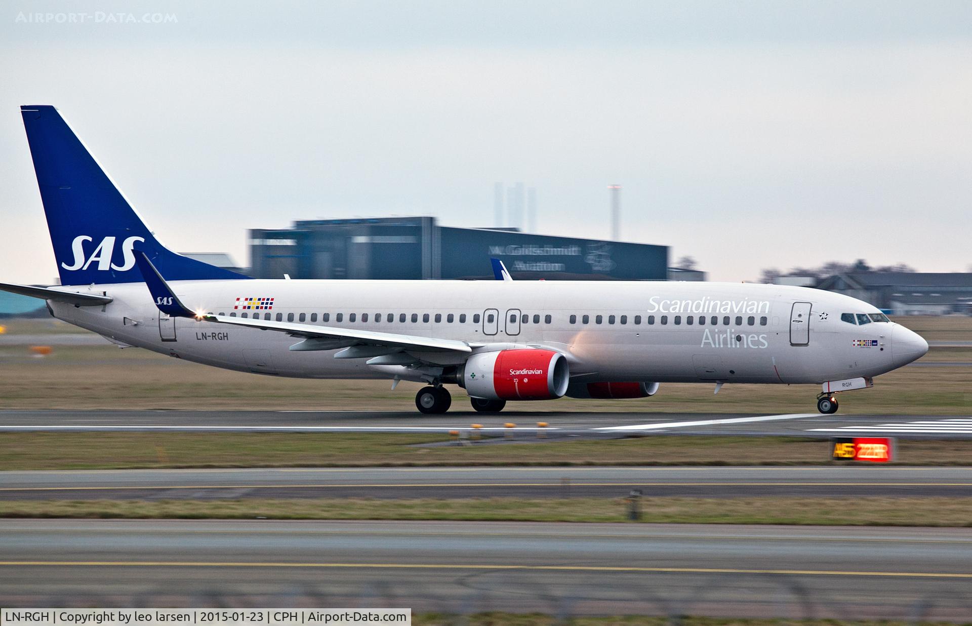 LN-RGH, 2013 Boeing 737-86N C/N 41266, Copenhagen Kastrup 23.1.15