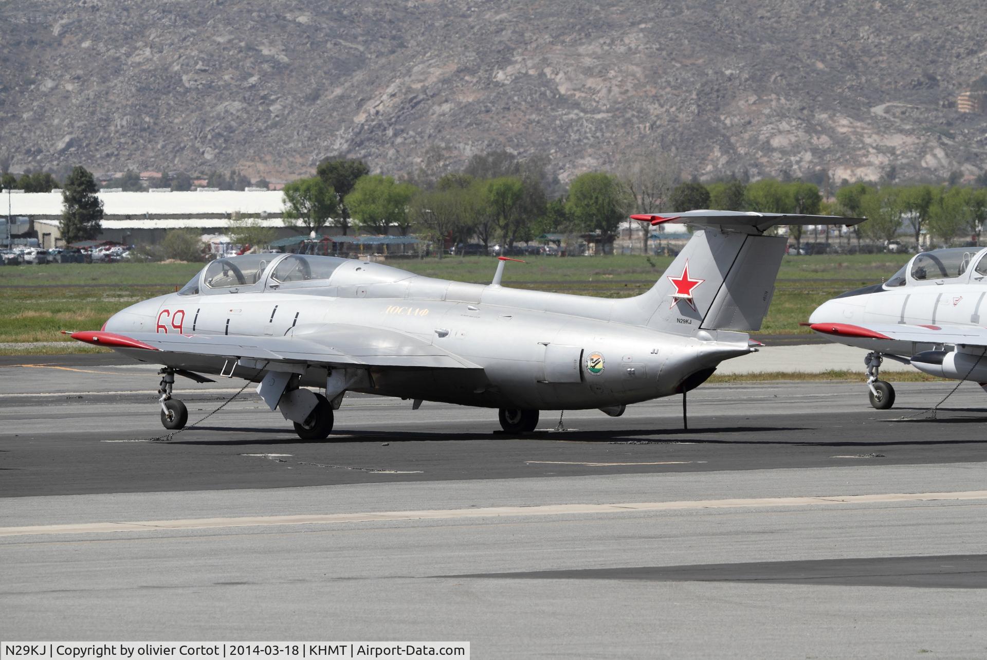 N29KJ, 1964 Aero L-29 Delfin C/N 491174, hemet airfield