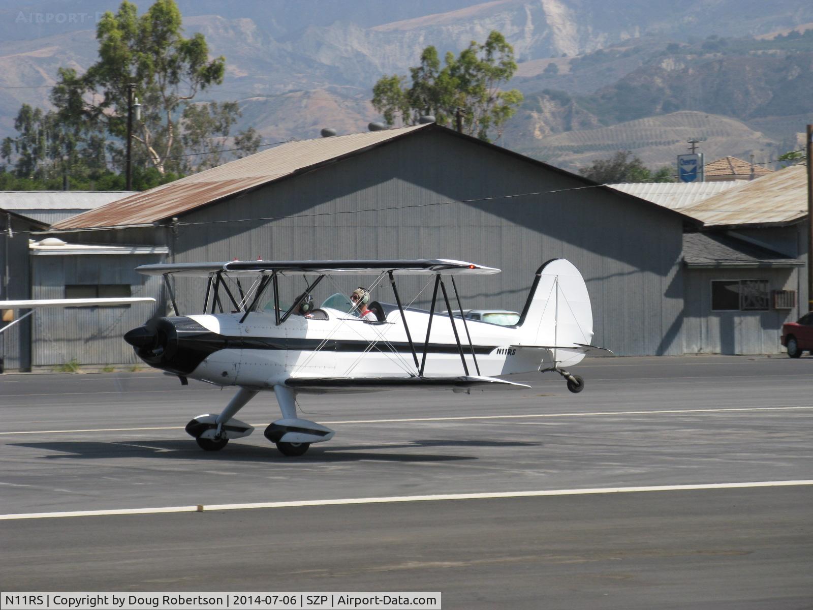 N11RS, 1973 Marquart MA-5 Charger C/N 26, 1973 Marquart MA-5 CHARGER, Lycoming O-320, takeoff roll Rwy 22, note balanced rudder, tail already up