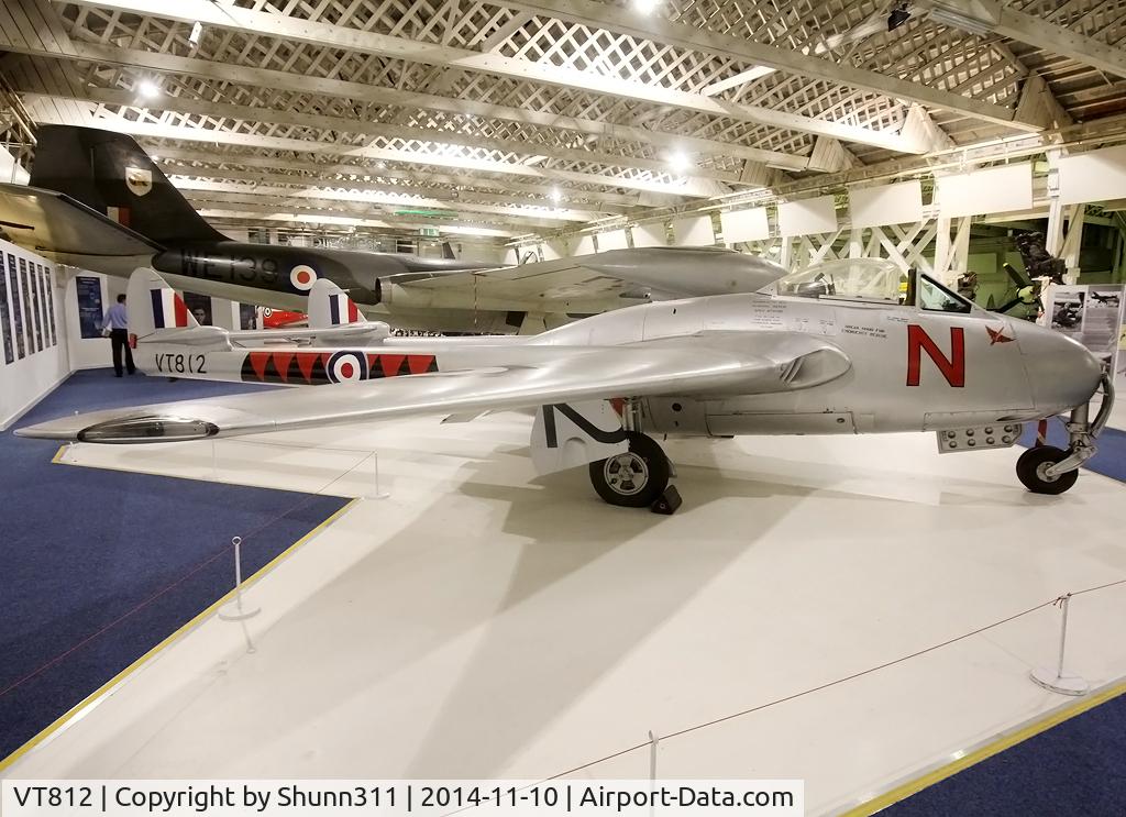 VT812, 1947 De Havilland DH-100 Vampire F.3 C/N Not found VT812, Preserved inside London - RAF Hendon Museum