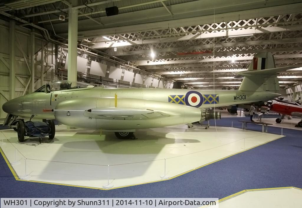 WH301, Gloster Meteor F.8 C/N Not found WH301, Preserved inside London - RAF Hendon Museum