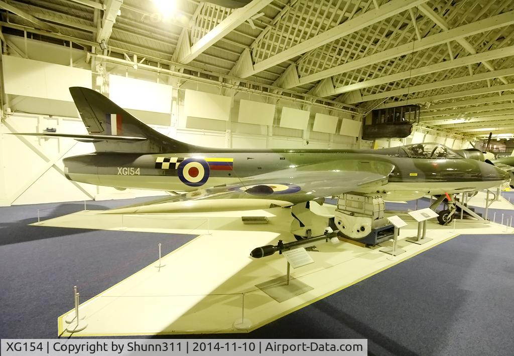 XG154, 1956 Hawker Hunter FGA.9 C/N S4/U/3387, Preserved inside London - RAF Hendon Museum