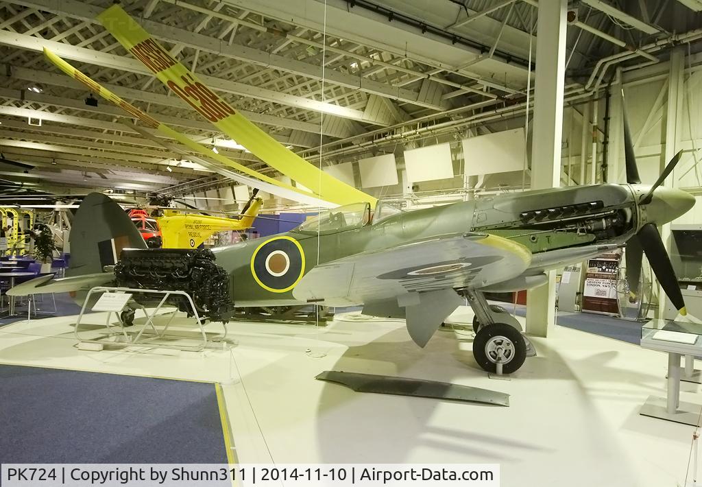 PK724, Supermarine 356 Spitfire F.24 C/N CBAF.255, Preserved inside London - RAF Hendon Museum