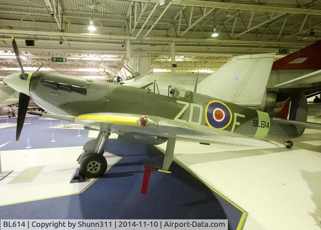BL614, 1941 Supermarine 349 Spitfire F.Vb C/N CBAF.1646, Preserved inside London - RAF Hendon Museum