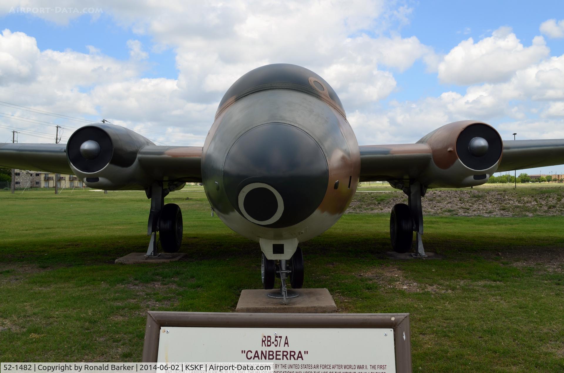 52-1482, 1952 Martin RB-57A Canberra C/N 065, Lackland