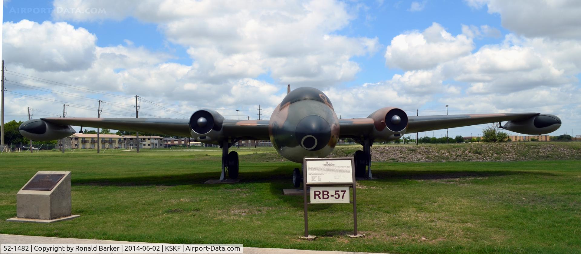 52-1482, 1952 Martin RB-57A Canberra C/N 065, Lackland