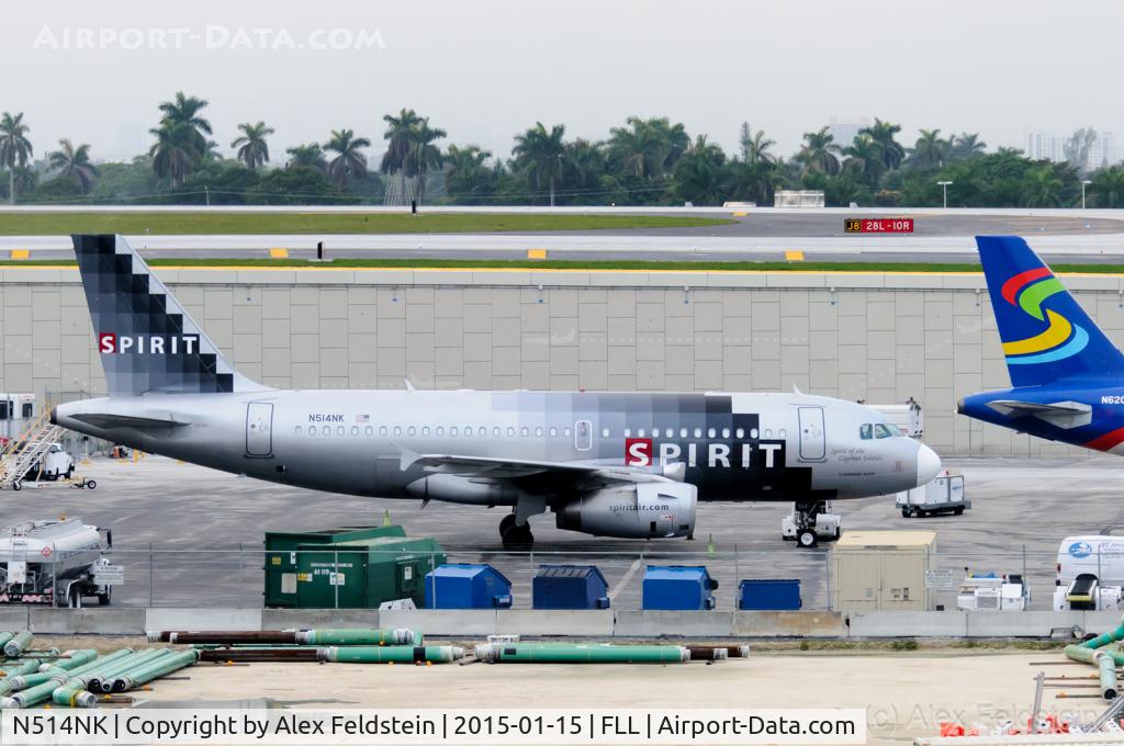 N514NK, 2006 Airbus A319-132 C/N 2679, Ft. Lauderdale