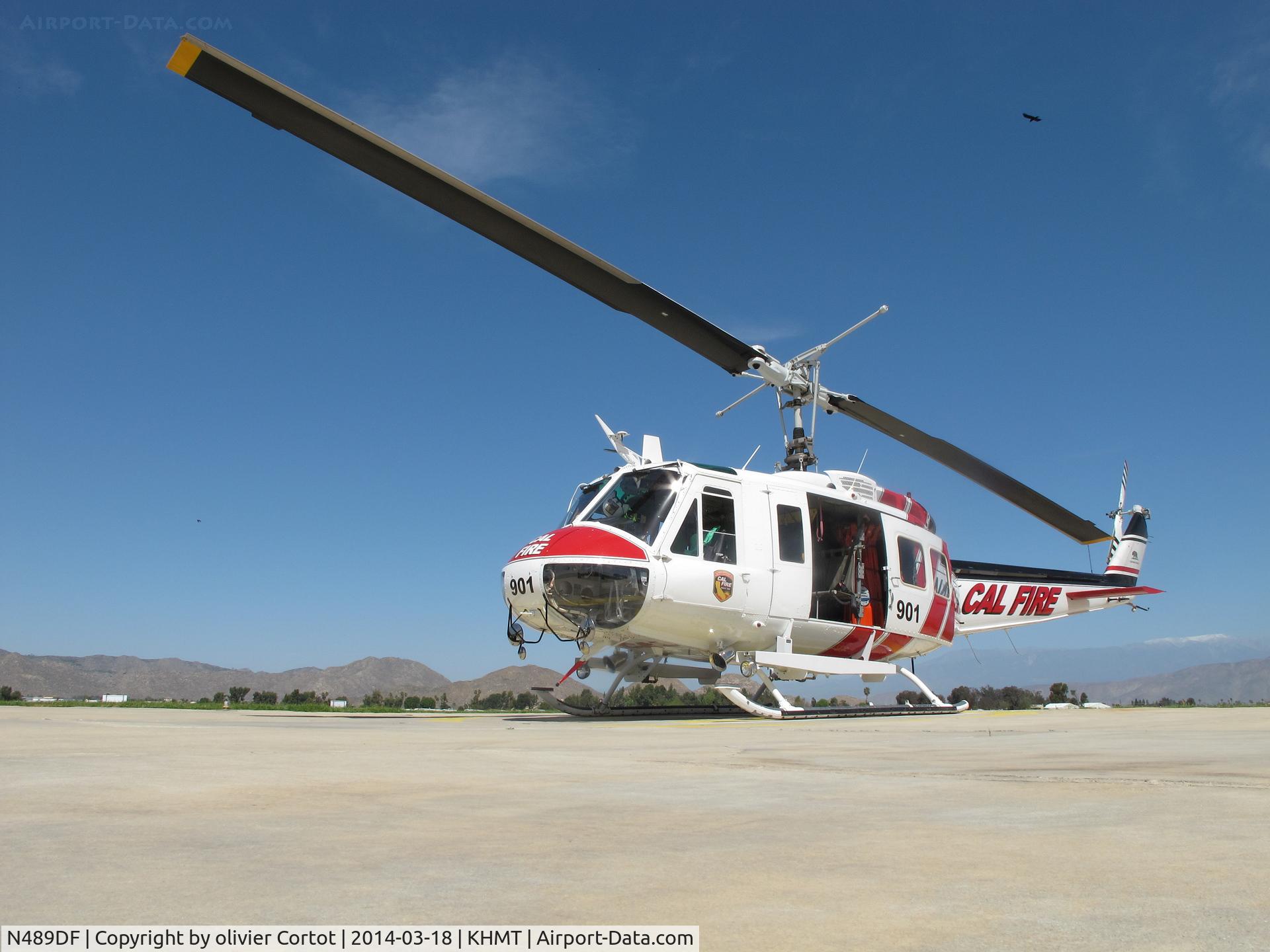 N489DF, 1969 Bell UH-1H Iroquois C/N 12224, nice Huey at Hemet field