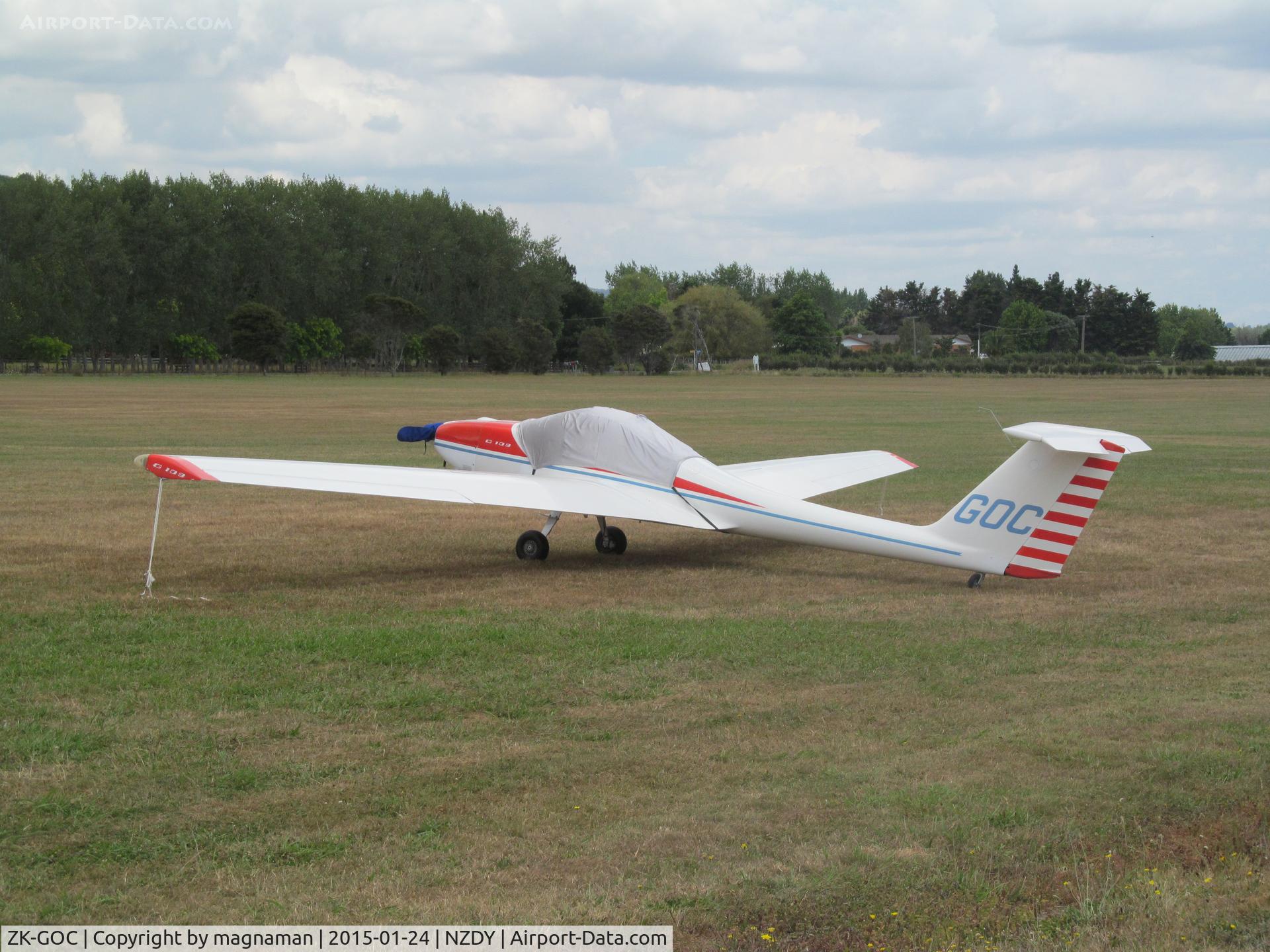 ZK-GOC, Grob G-109 C/N 6145, always out when I visit Drury