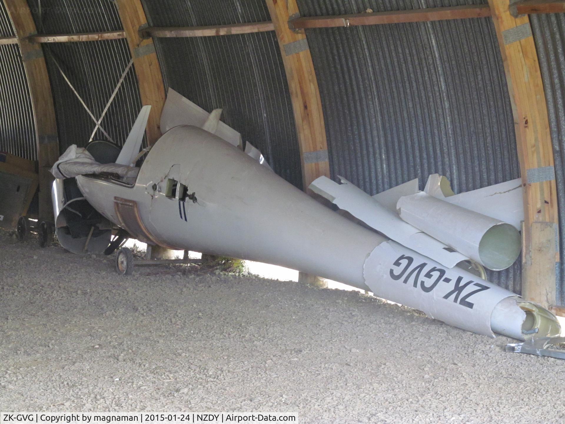 ZK-GVG, Schempp-Hirth Ventus bT C/N 54, Wreck of glider
