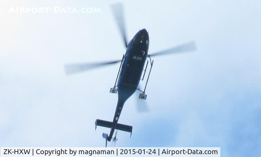 ZK-HXW, 2013 Bell 429 GlobalRanger C/N 57175, flies over house to waiheke island every day