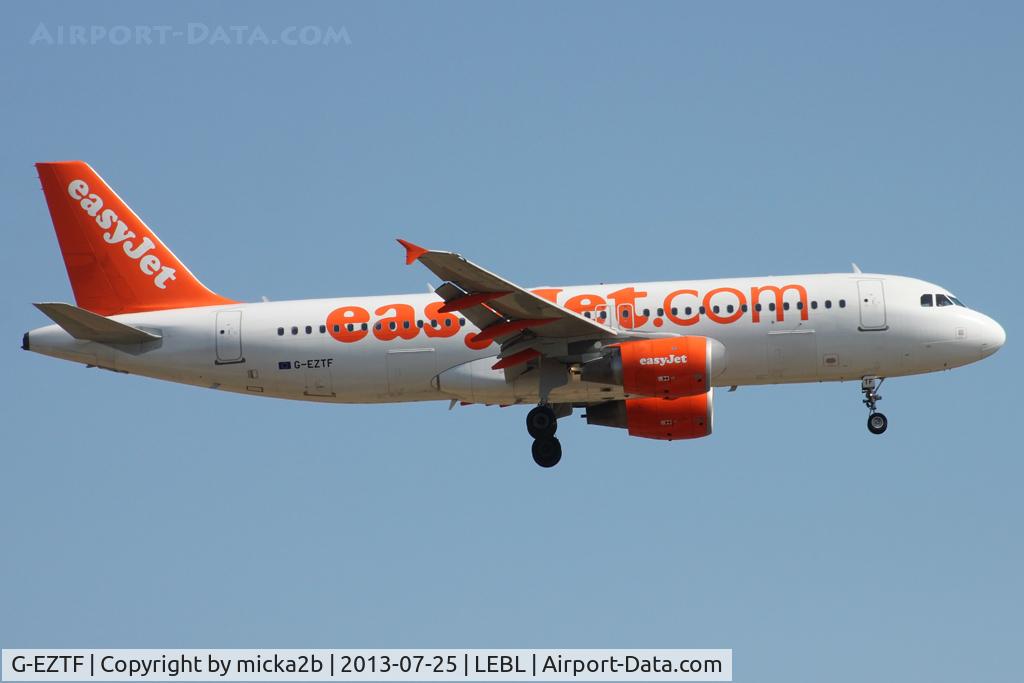 G-EZTF, 2009 Airbus A320-214 C/N 3922, Landing