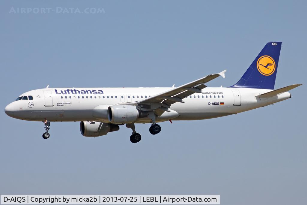 D-AIQS, 1993 Airbus A320-211 C/N 401, Landing. Scrapped in January 2025.