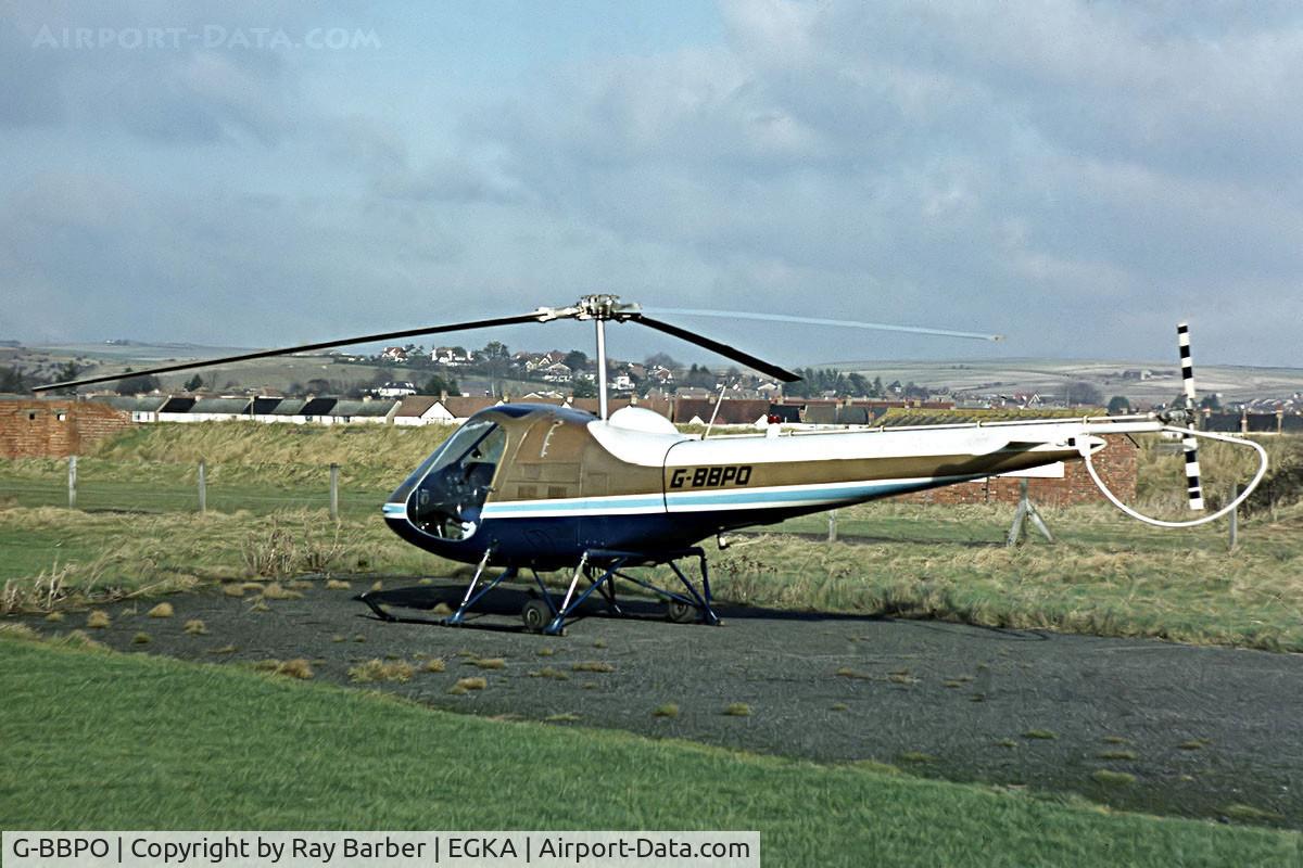 G-BBPO, 1973 Enstrom F-28A C/N 176, Enstrom F28A [176] Shoreham~G (Date unknown). From a slide.