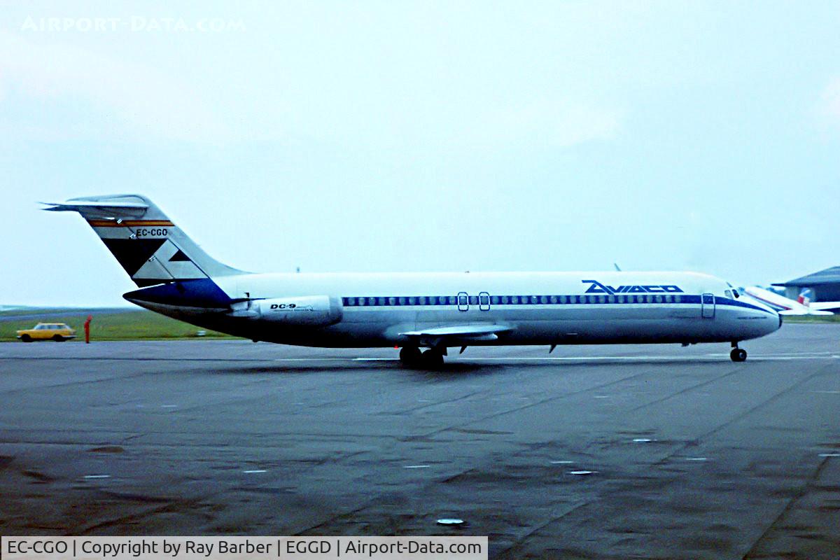 EC-CGO, 1974 McDonnell Douglas DC-9-32 C/N 47640, Mc Donnell Douglas DC-9-32 [47640] (Aviaco) Bristol-Lulsgate~G 16/07/1979