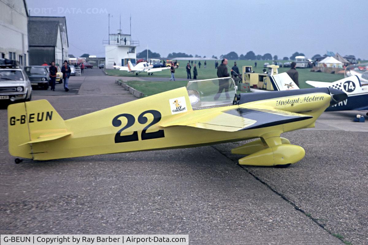 G-BEUN, 1977 Cassutt IIIM Racer C/N PFA 034-10241, Cassutt IIIM Racer [PFA 034-10241] (Place and date unknown). From a slide.