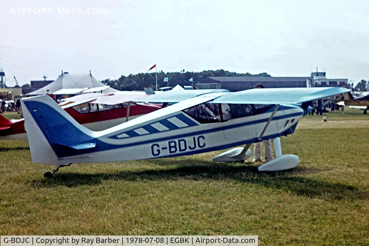 G-BDJC, 1979 Wittman W-8 Tailwind C/N PFA 3508, Wittman W.8 Tailwind [PFA 3508] Sywell~G 08/07/1978. From a slide.