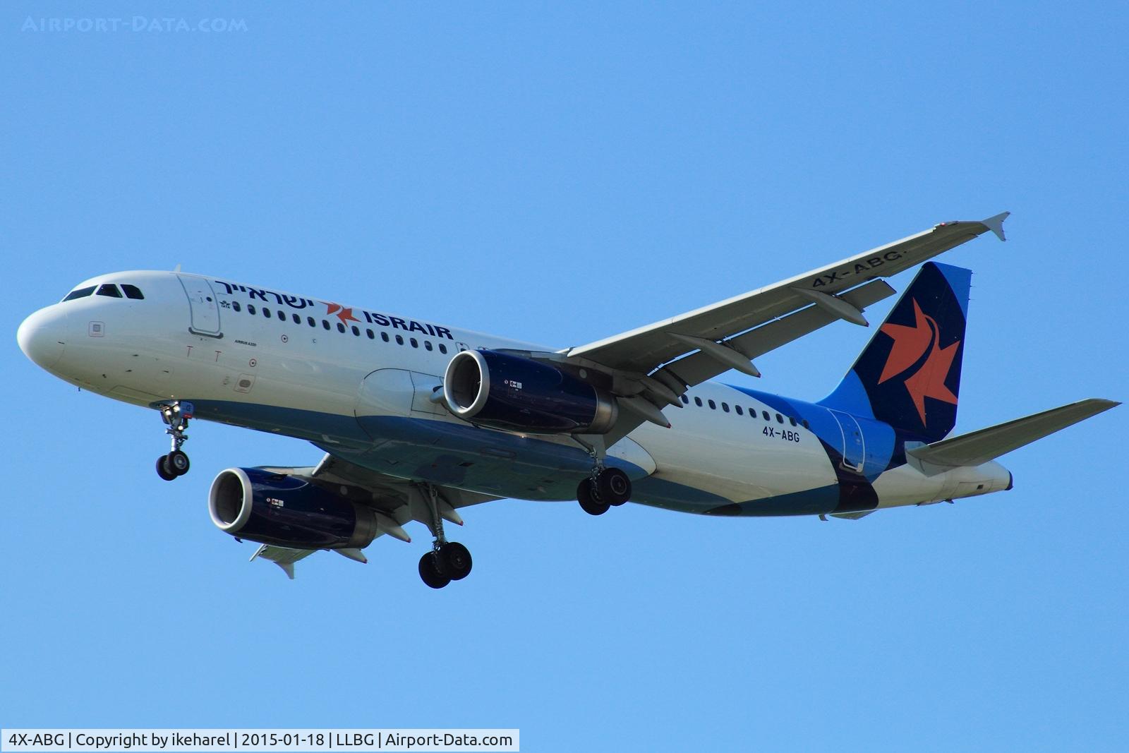 4X-ABG, 2010 Airbus A320-232 C/N 4413, Fly in from Eilat, landing on runway 12.