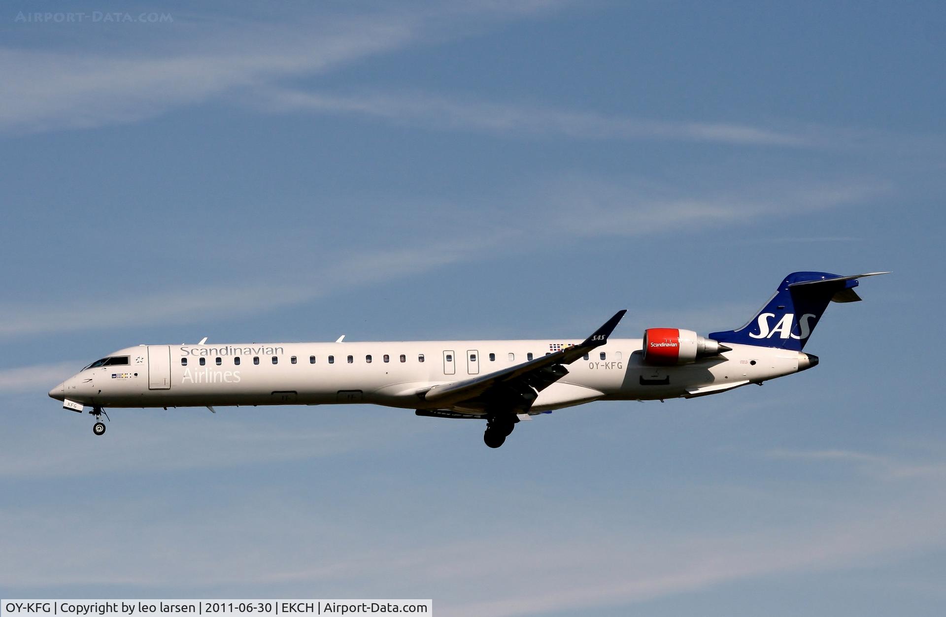 OY-KFG, 2009 Bombardier CRJ-900ER (CL-600-2D24) C/N 15237, Copenhagen Kastrup 30.6.11