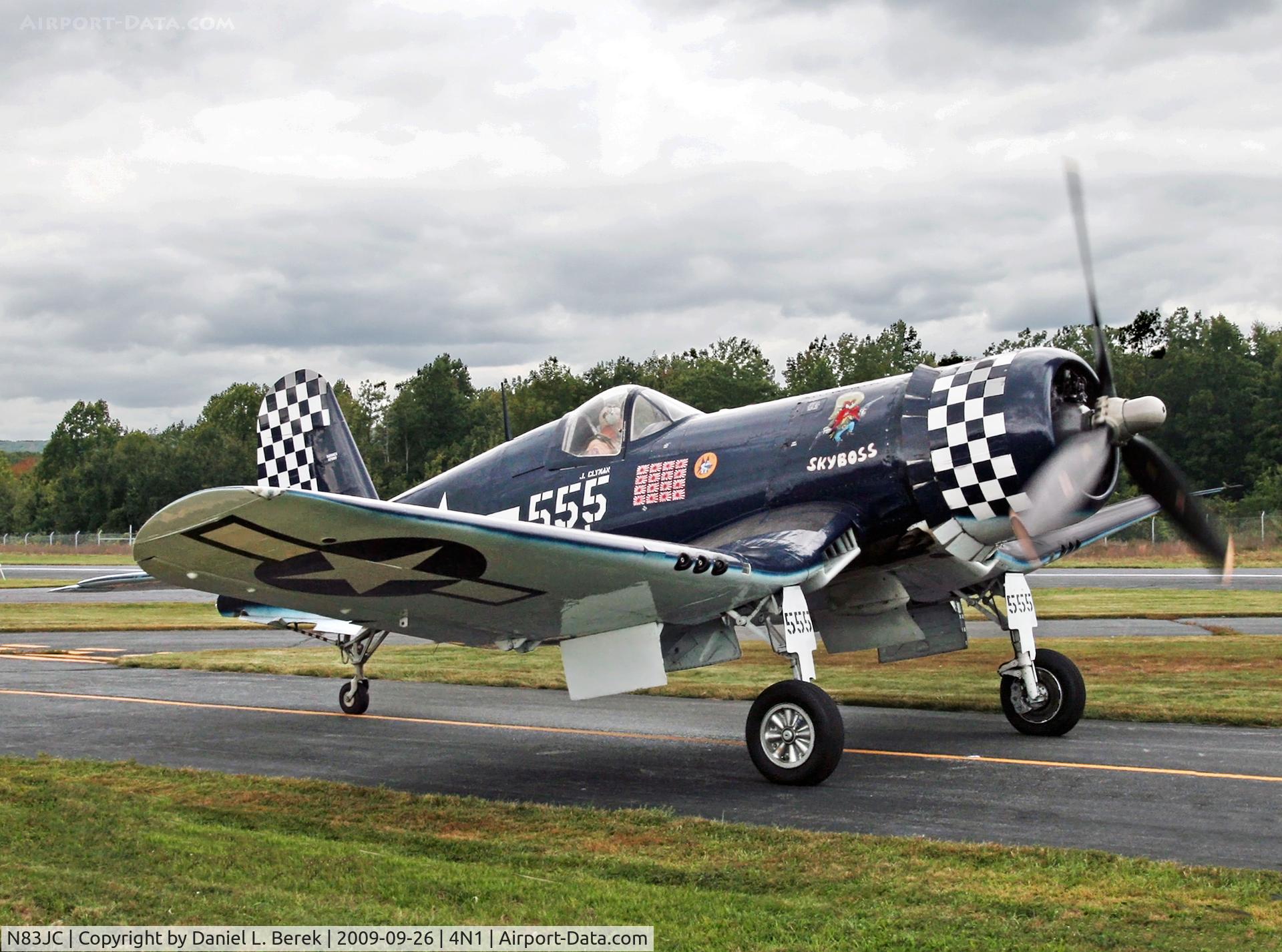 N83JC, 1943 Goodyear FG-1D Corsair C/N 67089, I have seen only two of these fairly rare birds outside a museum.  And both times I found them extraordinarily impressive aircraft.  This is a privately owned example.
