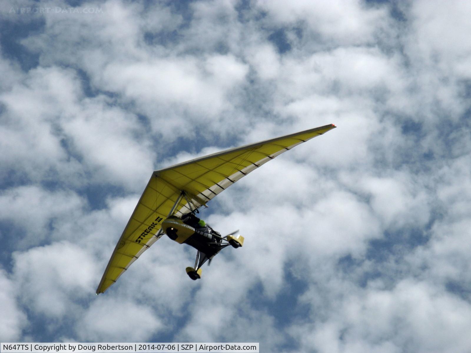 N647TS, 2003 Airborne XT-912 C/N XT-912-008, 2003 Airborne Windsports Pty. Ltd. XT-912 weight-shift control Experimental class LSA trike, Rotax 912ULS 80 Hp pusher, approach to Rwy 22