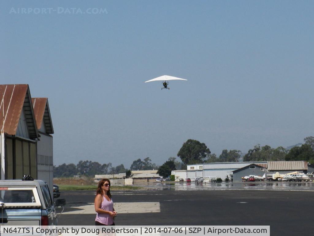 N647TS, 2003 Airborne XT-912 C/N XT-912-008, 2003 Airborne Windsports Pty. Ltd. XT-912 weight-shift control Experimental class LSA trike, Rotax 912ULS 80 Hp pusher, takeoff climb Rwy 22 like a homesick angel!