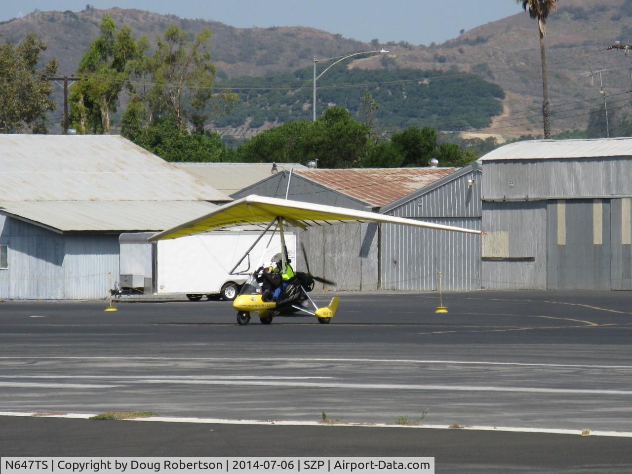 N647TS, 2003 Airborne XT-912 C/N XT-912-008, 2003 Airborne Windsports Pty. Ltd. XT-912 weight-shift control Experimental class LSA trike, Rotax 912ULS 80 Hp pusher, holding short Rwy 22