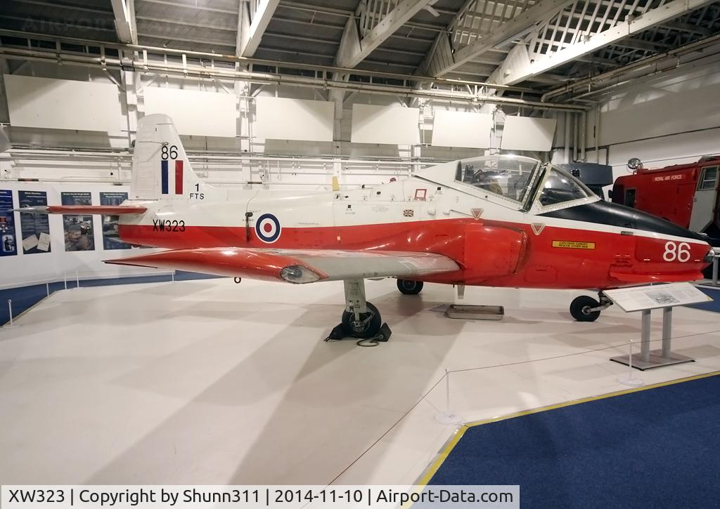 XW323, 1970 BAC 84 Jet Provost T.5A C/N EEP/JP/987, Preserved inside London - RAF Hendon Museum