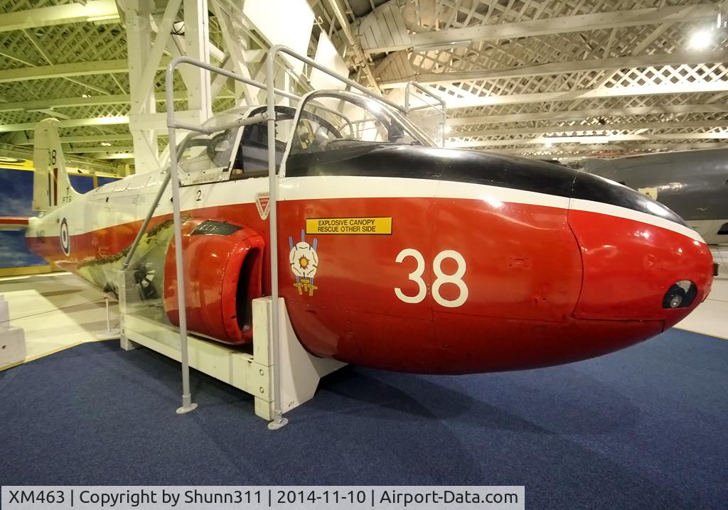 XM463, 1960 Hunting P-84 Jet Provost T.3A C/N PAC/W/9271, Preserved inside London - RAF Hendon Museum