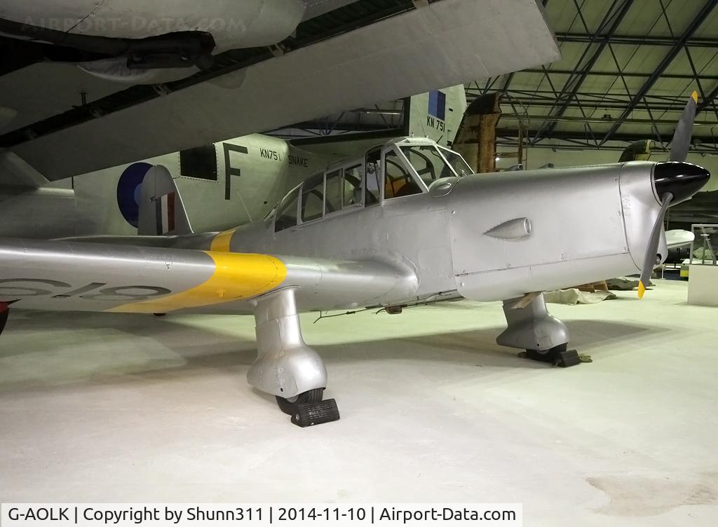 G-AOLK, 1949 Percival P-40 Prentice T1 C/N PAC-225, Preserved inside London - RAF Hendon Museum