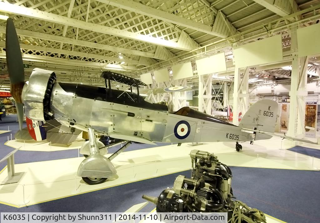 K6035, 1935 Westland Wallace II C/N WA24?2G, Preserved inside London - RAF Hendon Museum