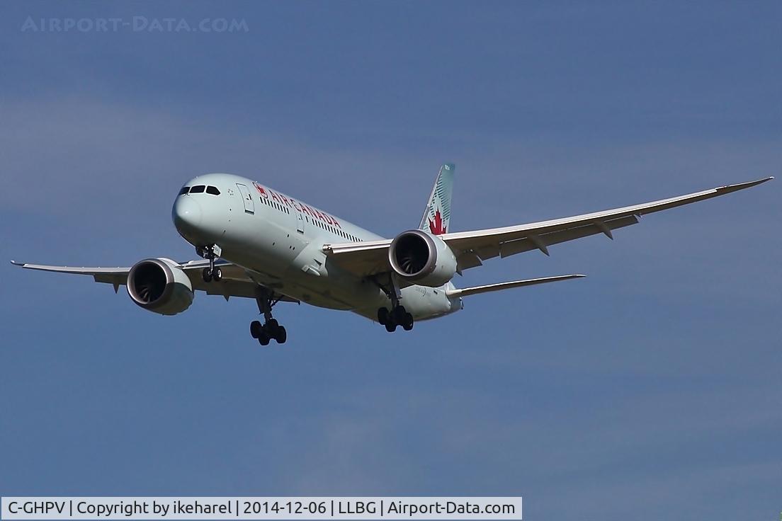 C-GHPV, 2014 Boeing 787-8 Dreamliner C/N 35260, Air-Canada fly in from Toronto. landing on runway 21.