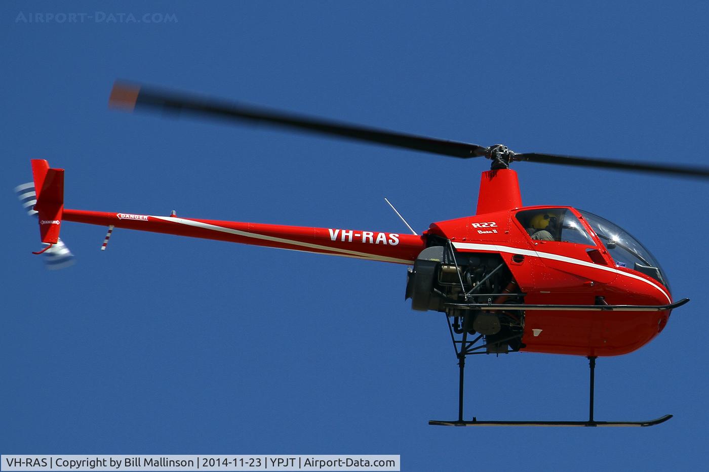 VH-RAS, 2013 Robinson R22 Beta II C/N 4617, overfly