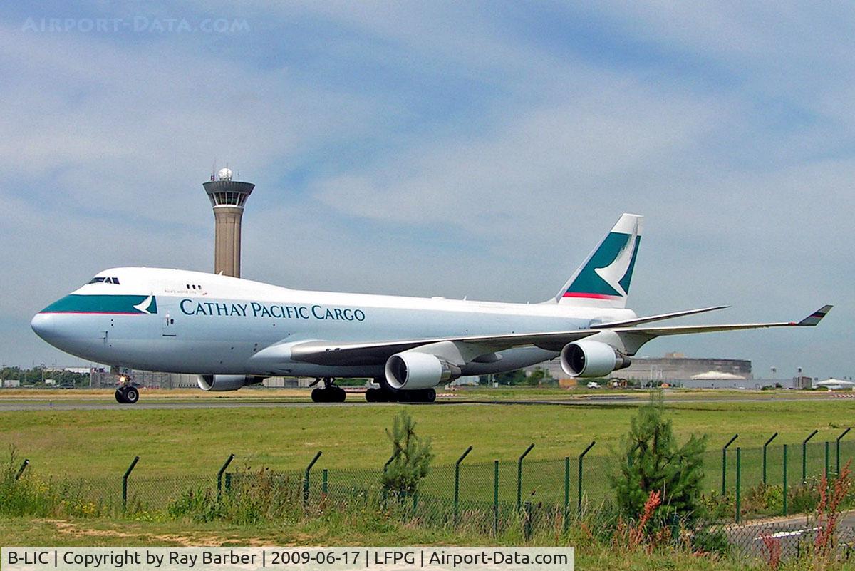 B-LIC, 2009 Boeing 747-467ERF C/N 36868, Boeing 747-467ERF [36868] (Cathay Pacific Cargo) Paris-Charles De Gaulle~F 17/06/2009