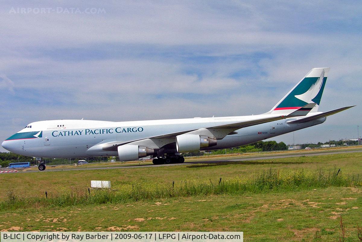 B-LIC, 2009 Boeing 747-467ERF C/N 36868, Boeing 747-467ERF [36868] (Cathay Pacific Cargo) Paris-Charles De Gaulle~F 17/06/2009