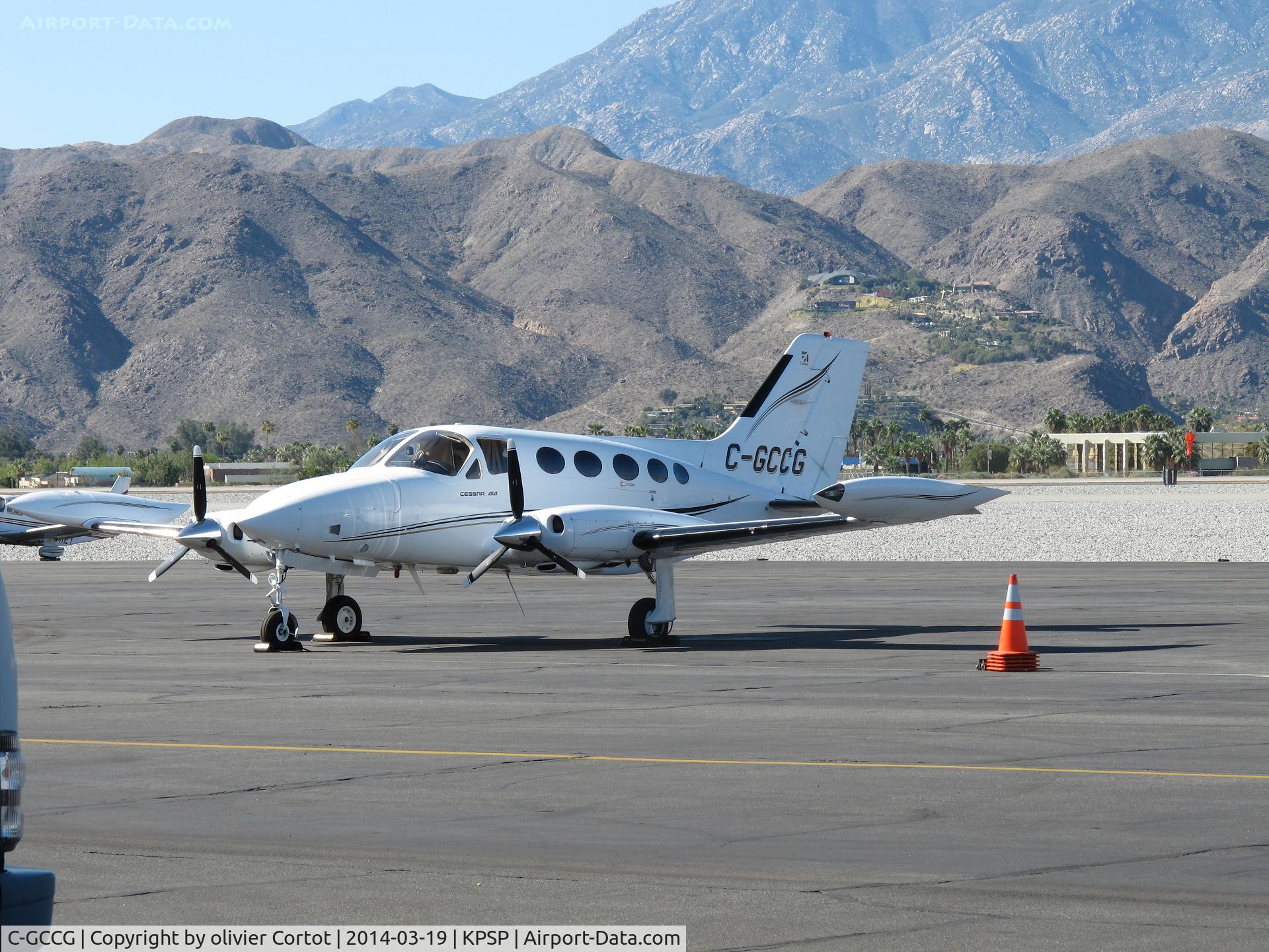 C-GCCG, 1974 Cessna 414 Chancellor C/N 414-0526, Palm Springs in the morning