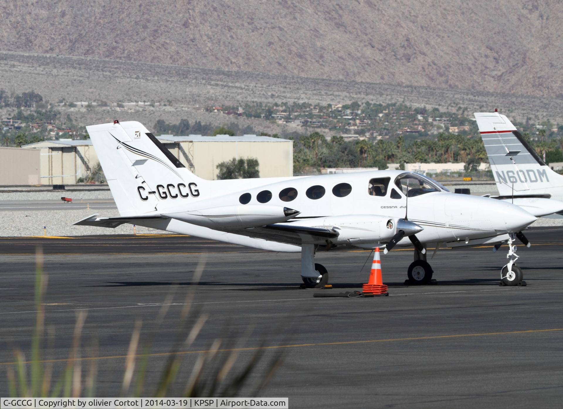 C-GCCG, 1974 Cessna 414 Chancellor C/N 414-0526, Palm Springs airport